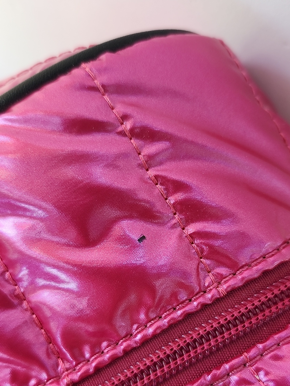 PARKER & HYDE LARGE PINK METTALIC ROYAL COURT PICKLE BALL/TENNIS BAG - Picture 11 of 13